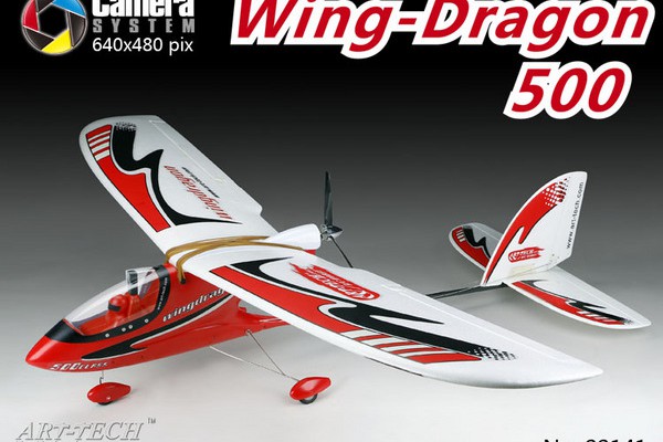 Самолет Art-Tech Wing Dragon 500 с бортовой видеосистемой 2.4GHz (RTF Version) AT22144