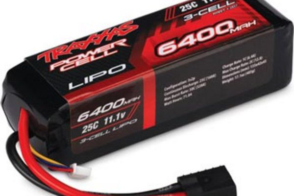  Аккумулятор Traxxas Li-Po Battery 11.1V 6400mAh 3S2P 25C (TRX2857)
