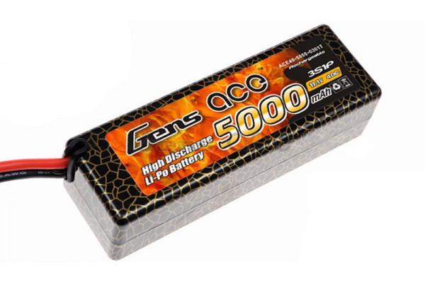 Аккумулятор Gens Ace Li-Po battery 11.1V 5000 mAh 3S1P 40C Hard Case 15# (ACE-5000-3S-40H)