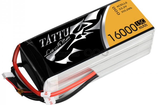Аккумулятор Gens Ace Tattu Li-Po 22.2V 16000 mAh 6S1P 15/30C