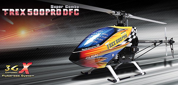 Вертолет Align T-REX 500 PRO DFC Super Combo 3D RC  (KIT Version) RH50E01XW (RH50E01XT)