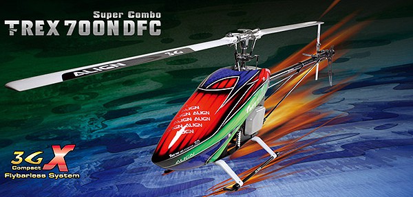 Вертолет Align T-REX 700N Nitro DFC  Super Combo RC (KIT Version) RH70N01XW (RH70N01XT)