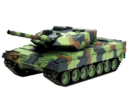 Танк Heng Long Leopard II A6 1:16 с пневмопушкой и дымом 2.4GHz (HL3889-1)