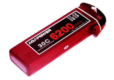 Аккумулятор AGA POWER Li-Po 6200mAh 11.1V 3S 30C T-Plug